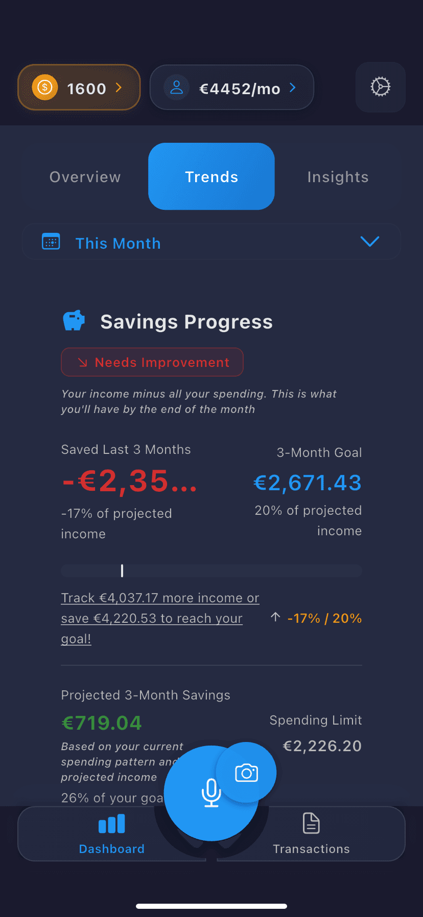 Savings Tracker