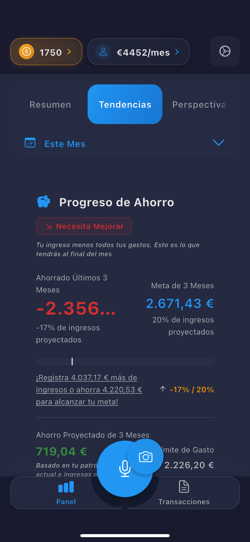 Progreso de Ahorro